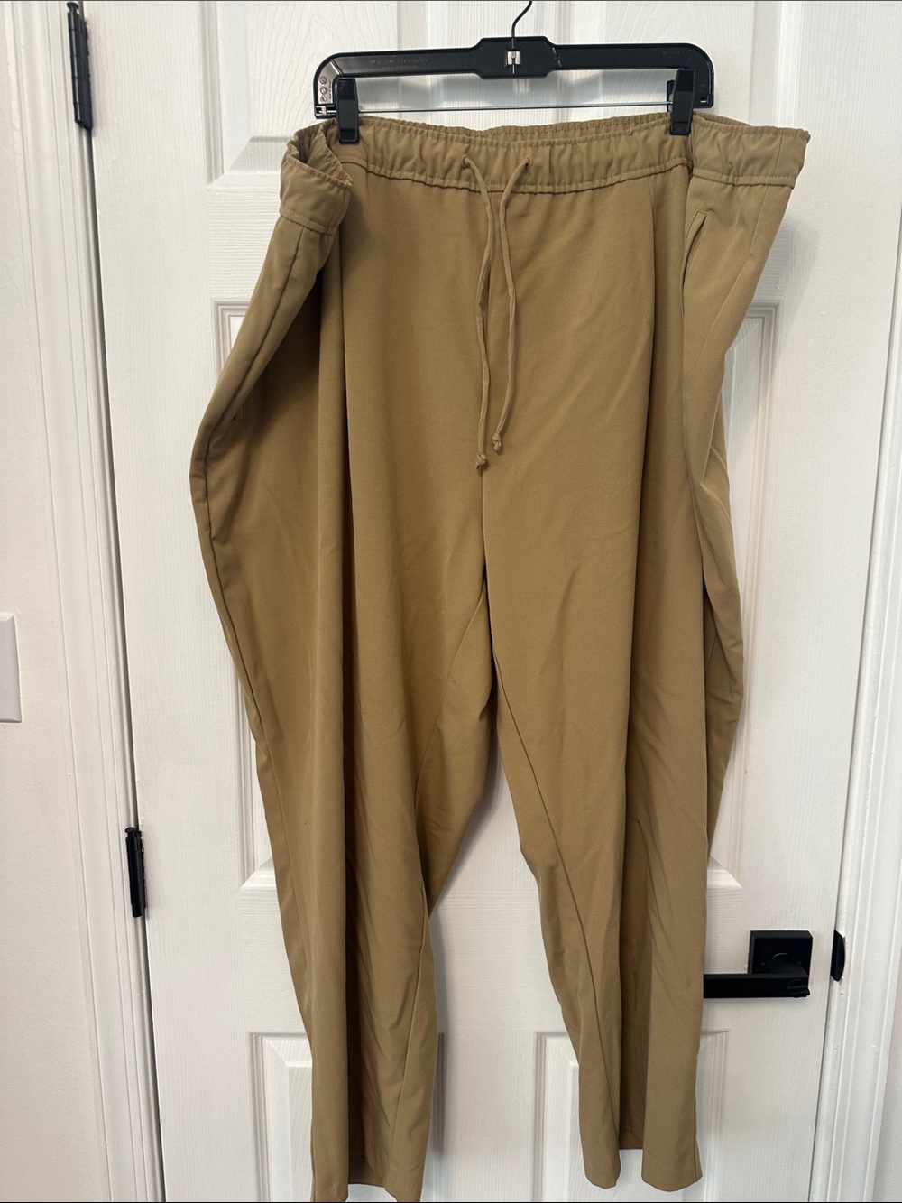 Women’s Casual Drawstring Pants - Tan